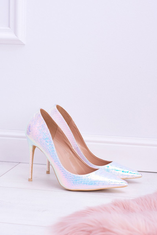 Dámske podpätky lu boo v Spitz Pink benzín glam