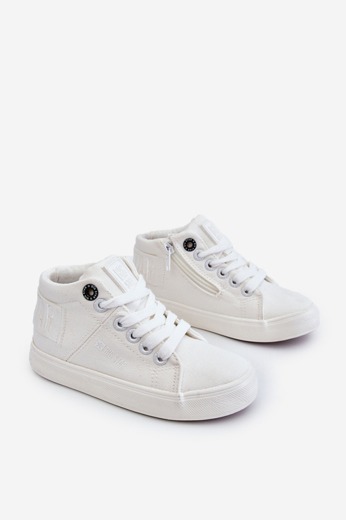 Detská klasická vysoká hviezda LL374002 Biele tenisky