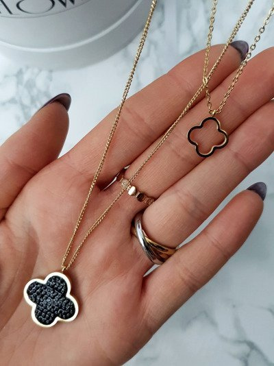 Dámsky dvojitý náhrdelník s okolím Vern