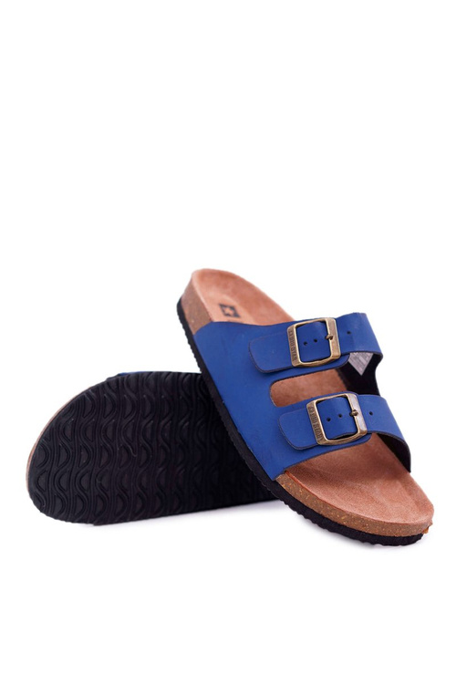 Pánske žabky s veľkou hviezdou Navy Blue DD174604 pracky