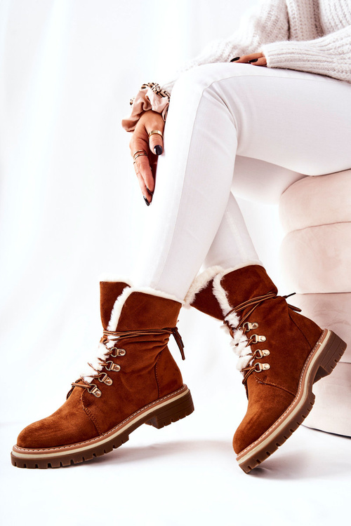 Boty Trapper Zateplené Camel Nelby