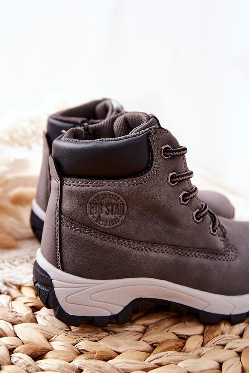 Dětské Trekové Boty Big Star II374102 Šedé