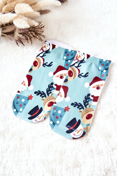 Futbalové ponožky vianočné vzory zelené