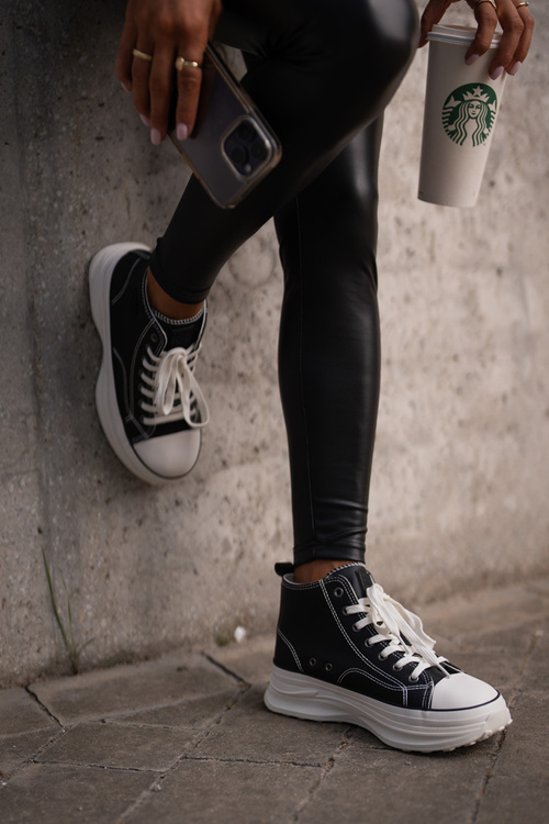 Zateplené Dámske Tenisky Na Platforme Eko Koža Big Star OO274068 Ružové