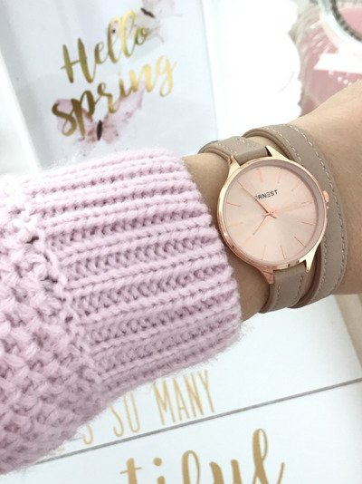 Dámske hodinky Ernest Jules Beige