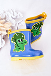 Detské galoshes s krokodílou modrou