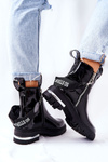 Kožené kožené topánky z Cortona s čiernym zipsom