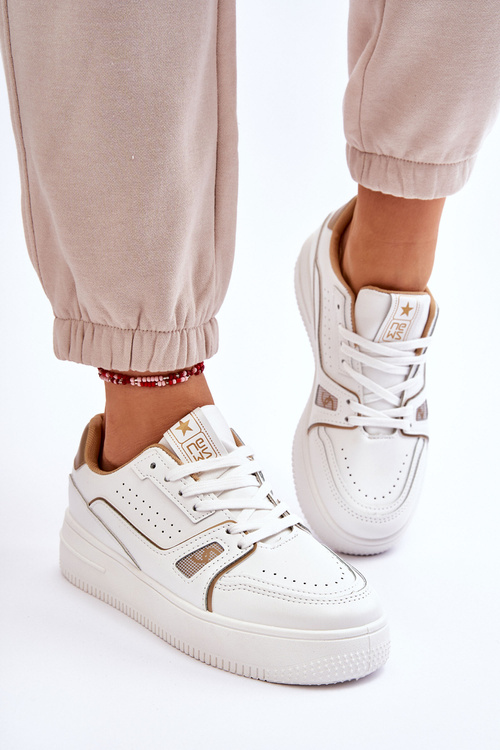 Dámské pohodlné kožené tenisky bílé Bowen