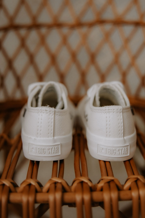 Detské kožené tenisky Veľká hviezda JJ374310 biela