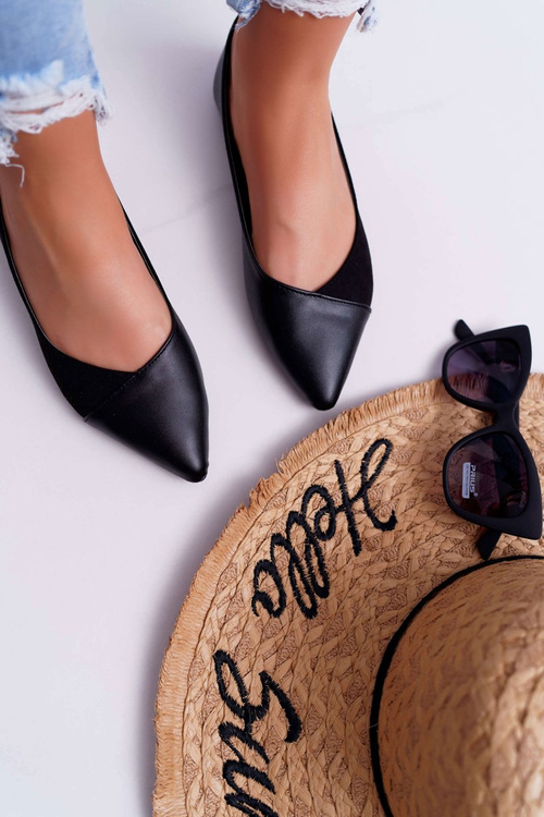 Dámské Baleríny Černé Tergo