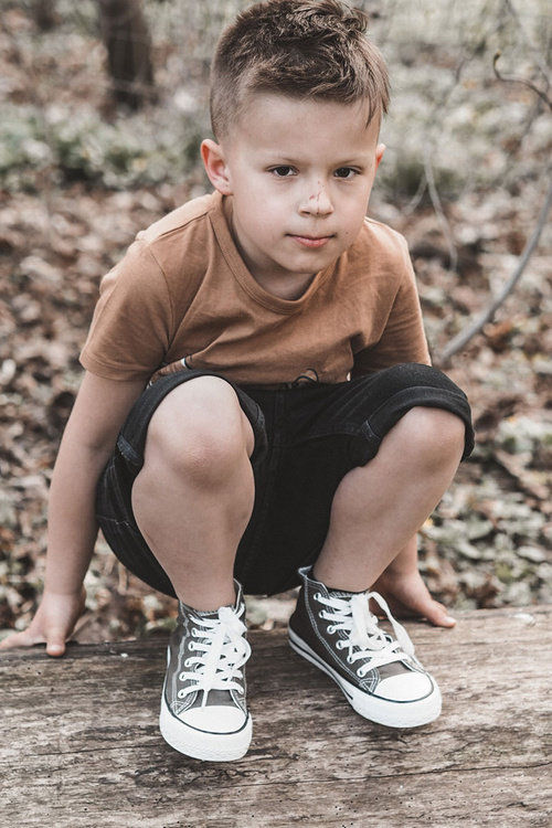 Detské vysoké tenisky Khaki Filimon