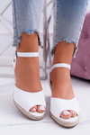 Dámské Sandály Na Klínu Big Star Bílé DD274A231