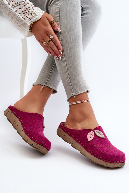 Dámske filcové papuče Inblu ED000013 fuchsiová