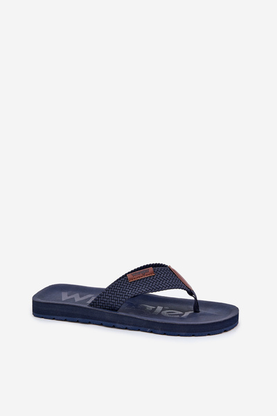 Pánske šľapky WRANGLER ZANE FLIPFLOP MEN LOW 20251044.24H tmavomodré