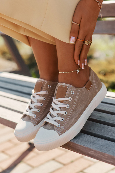 Dámske Textilné Tenisky Big Star RR274795 Béžové