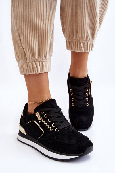 Suede Športové topánky na platforme Black Riverside Platform