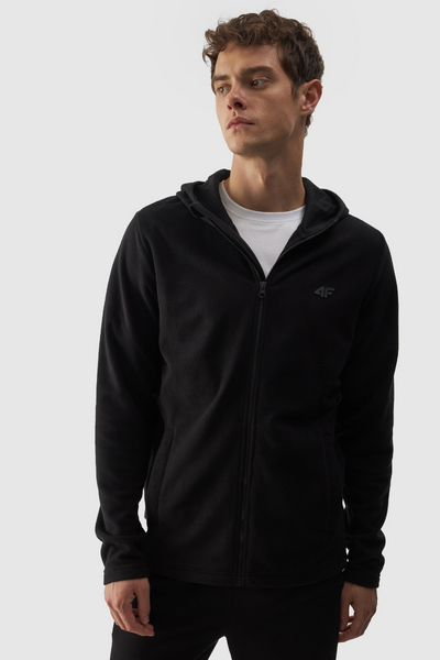 Pánsky Polar S Kapucňou Regular 4F Čierny 4FWMM00TFLEM290-20S
