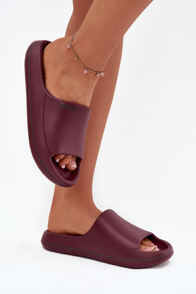 Ľahké Dámske Pantofle Big Star SS274422 Bordová