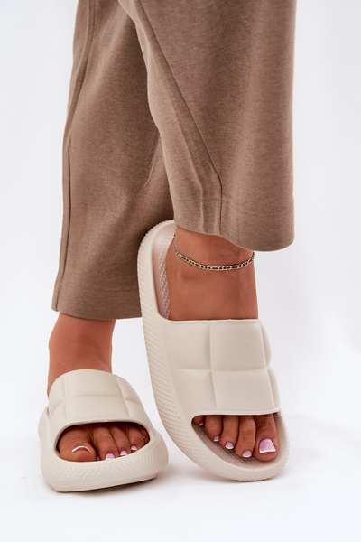 Pěnové Dámske Papuče LEE MAYA SLIDER WOMEN LOW 50251016 Béžové