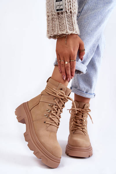 Merisha Lace -up Lace -up Leather Lace -up Boots