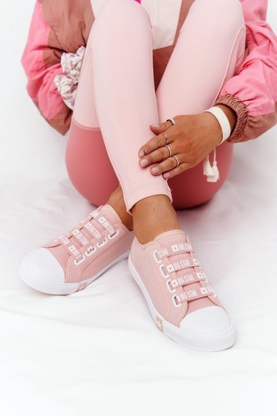 Dámska veľká hviezda HH274096 Pink Sneakers