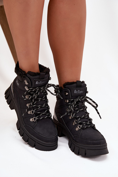 Zateplené dámske trapery Lee Cooper LCJ-25-31-3911 Čierne