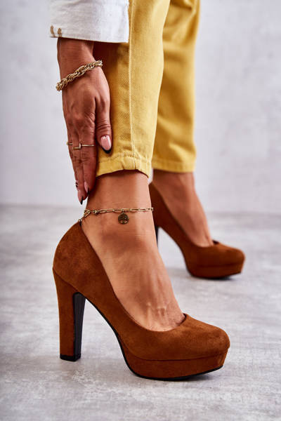Camel Soro Classic Suede Vysoké podpätky