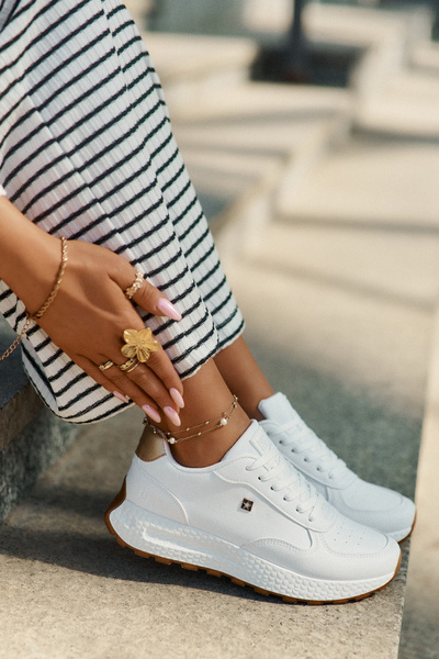 Ľahké Dámske Športové Topánky Big Star RR274629 HI-POLY SYSTEM Biele