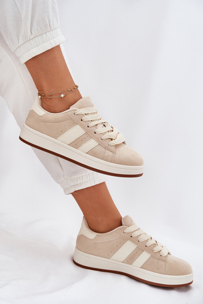 Dámske Tenisky Z Eko Semiša Béžové Arlenina