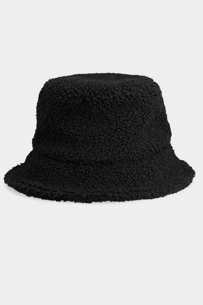 Klobúk BUCKET HAT Plyšový Dámsky 4F 4FAW23ACAPF283-20S Čierny