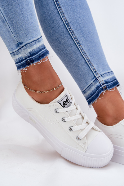 Dámske Tenisky Na Platforme Biele LEE ISLA C WOMEN LOW 50251001