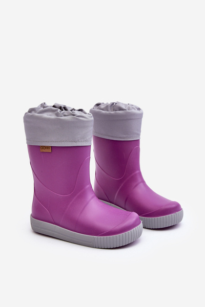 Detské galoshes s Warner Snow Wave Gokids 981 Purple