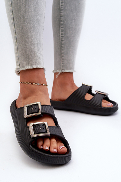 Dámske gumové flip -flops Zaxy JJ285058 čierna