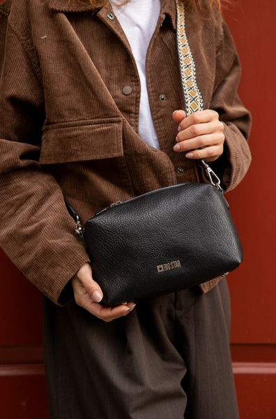 Malá Taška S Ozdobným Pásom Big Star OO574091 Čierna