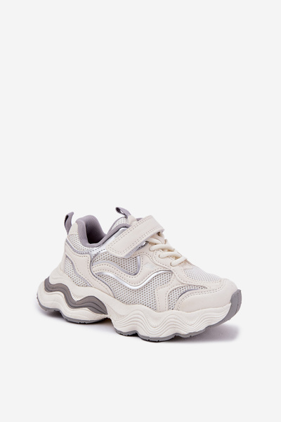 Detské Tenisky Na Hrubej Podošve Biele Lianees