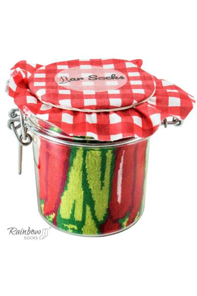 Dúhové ponožky ponožky Zelenina v nádobe chilli hrachu s mrkvou 2 pármi