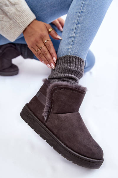 Dámske snehové topánky veľká hviezda KK274623 Gray