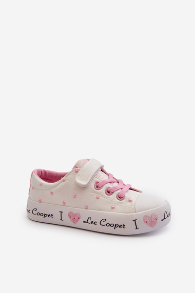 Biela detská obuv Lee Cooper LCW-24-02-2159
