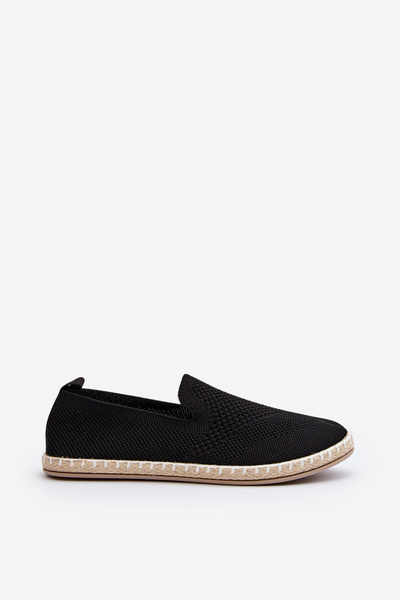 Čierne dámske slip-on espadrily Harmonie