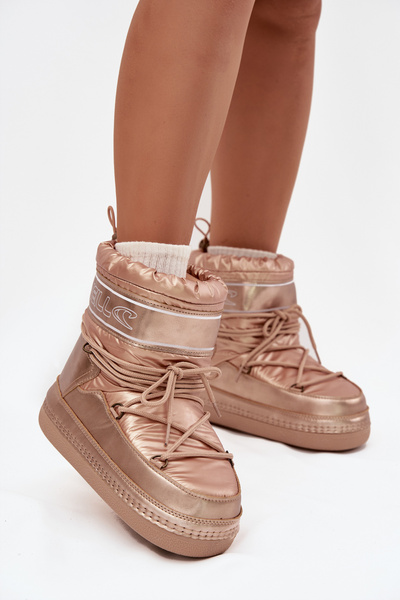 Dámske zimné čižmy s viazaním O'NEILL LISA WOMEN HIGH 90253012.99U Zlato