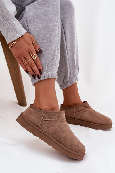 Dámske snehule s teplou podšívkou tmavosivé Serenne