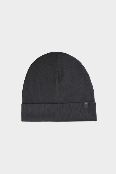 Detská čiapka Beanie 4F Čierna 4FJWAW24ACAPU448-21S