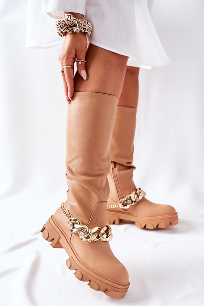 Vysoké topánky Camel Cina