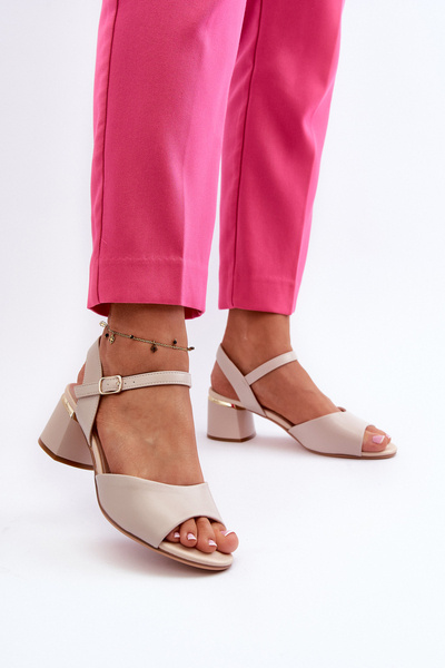 Dámske sandále na nízkom opätku z ekologickej kože Sergio Leone SK876 svetlošedé