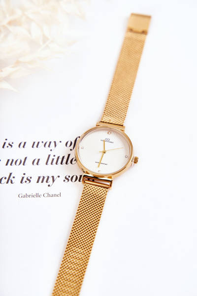 Dámske vodotesné hodinky Giorgio & Dario so zlatým náramkom