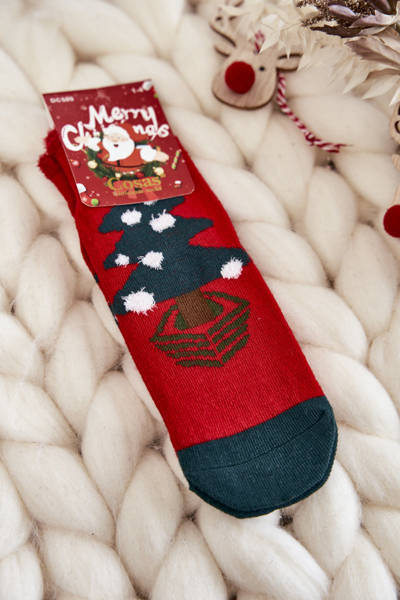 Detské dovolenkové ponožky vianočný stromček cosas biely a zelený