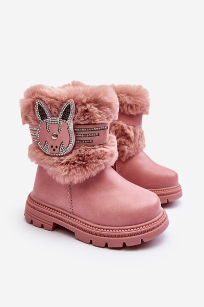 Detské snehové topánky s ružovou LUN