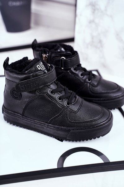 Izolované športové topánky pre deti veľká hviezda GG374040 Black