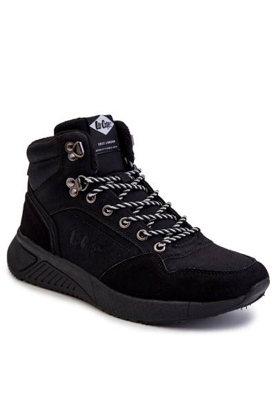 Pánske topánky izolované Trekking topánky Lee Cooper LCJ-22-31-1457 čierna
