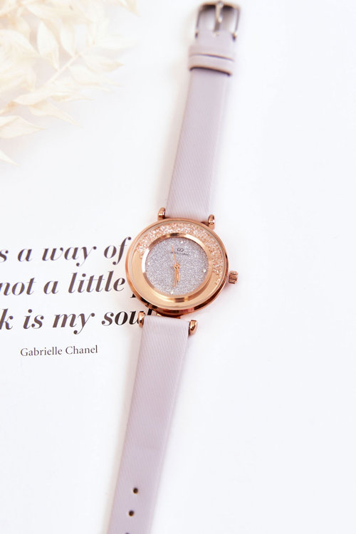 Dámske hodinky s trblietavým ciferníkom Giorgio&Dario Grey